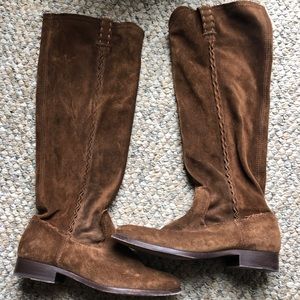 Frye Tall Brown Suede Boots